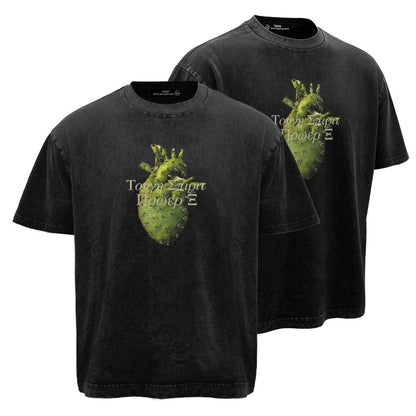 Cactus-Heart Print T-Shirt