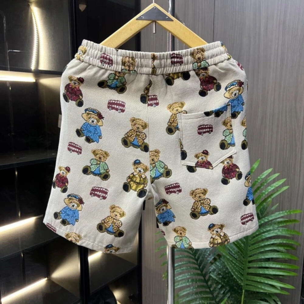 Bear Print Shorts