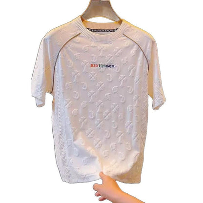 Colored Rune Embossed T-Shirt