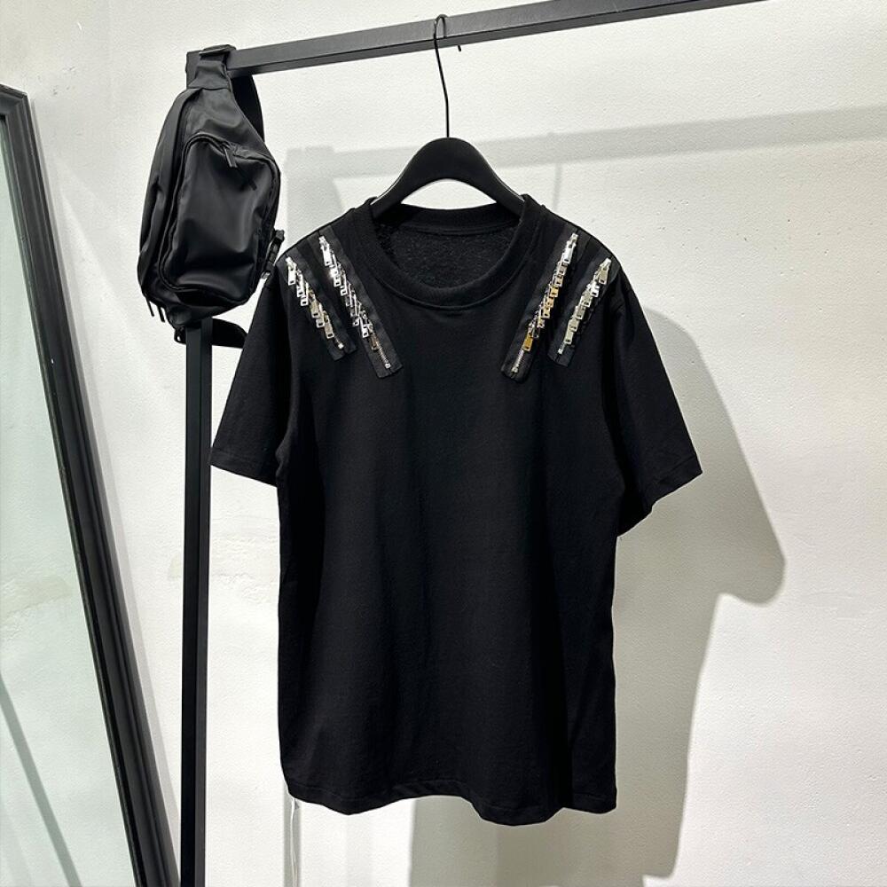 Shoulder Zipper Shirt