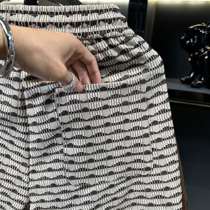 Wave & Side Stripe Casual Pants