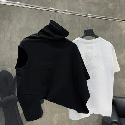 Cross Embroidered T-Shirt