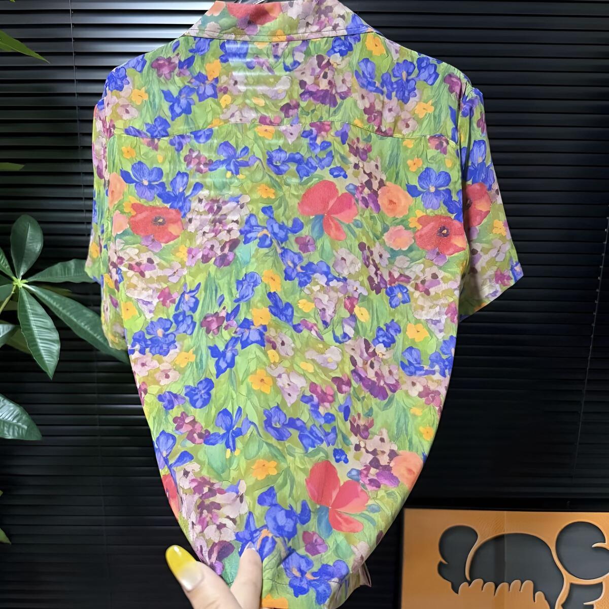 Floral Cuban Collar Shirt