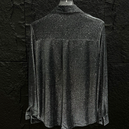 High-end starry sky short-sleeved shirt