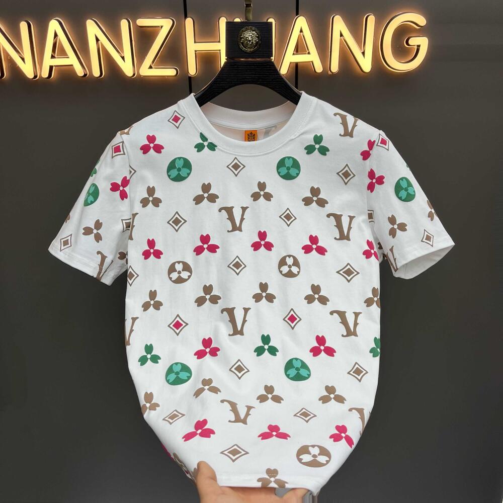 Clover Print Luxury Short Sleeve Shirt