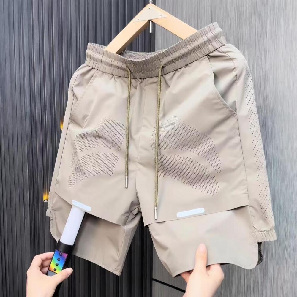 Breathable Mesh Double Layer Fabric Shorts