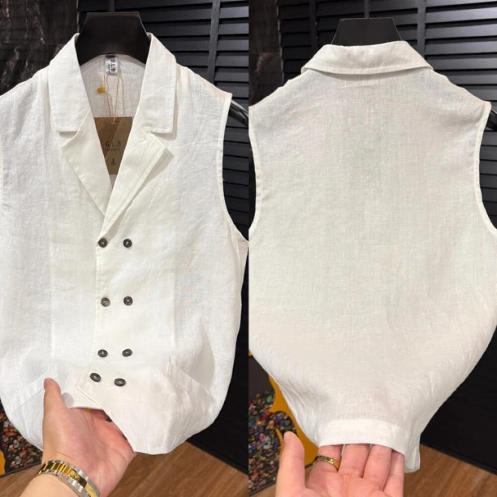 Breathable Linen Vest