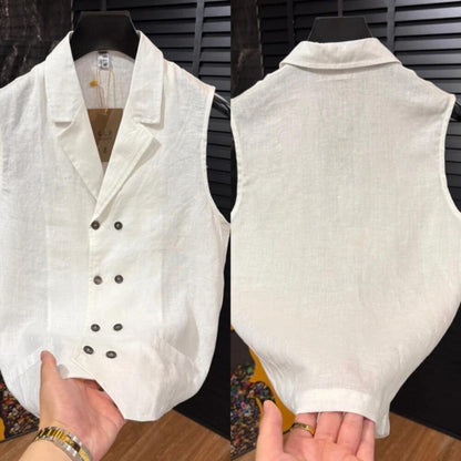 Breathable Linen Vest