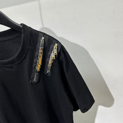 Shoulder Zipper Shirt