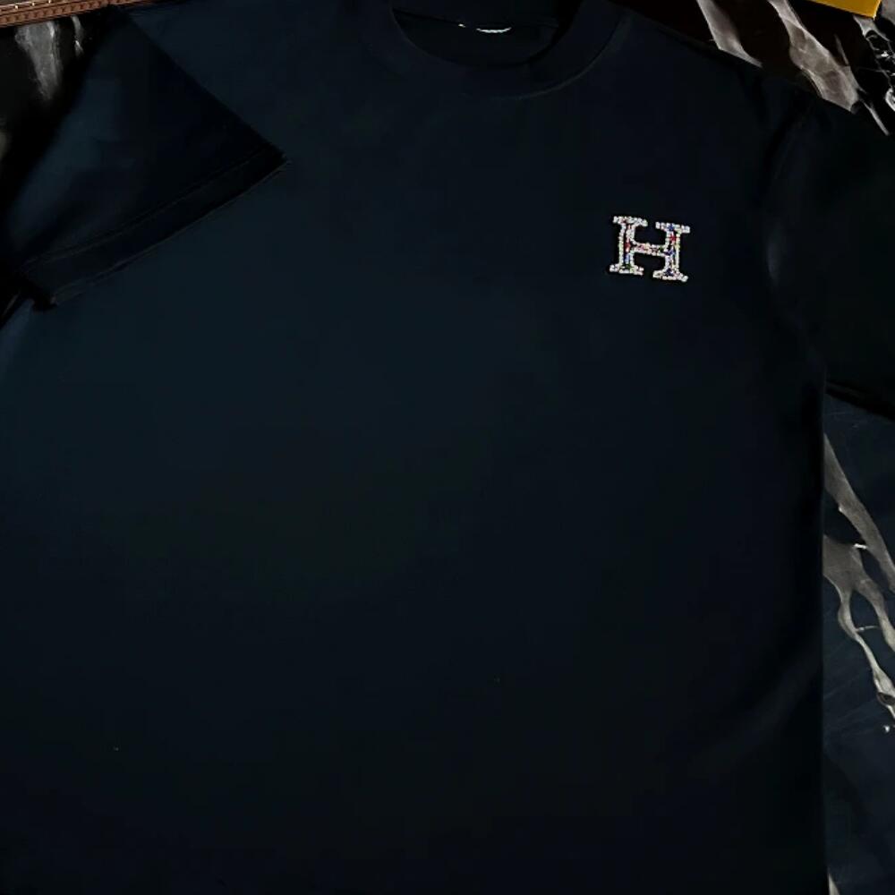 Exquisite Gem Embellished T‑Shirt