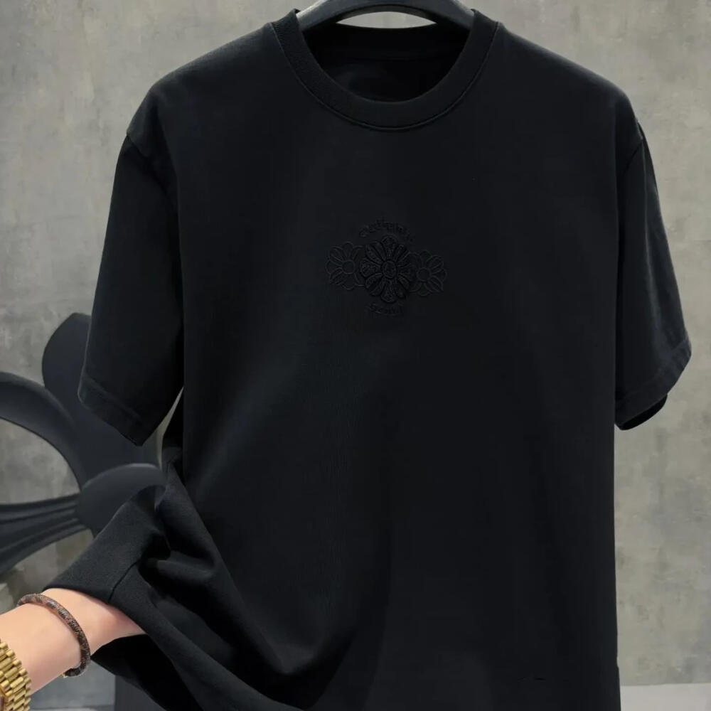 Cross Embroidered T-Shirt