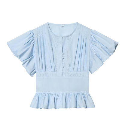 Puff Sleeve Crop Top
