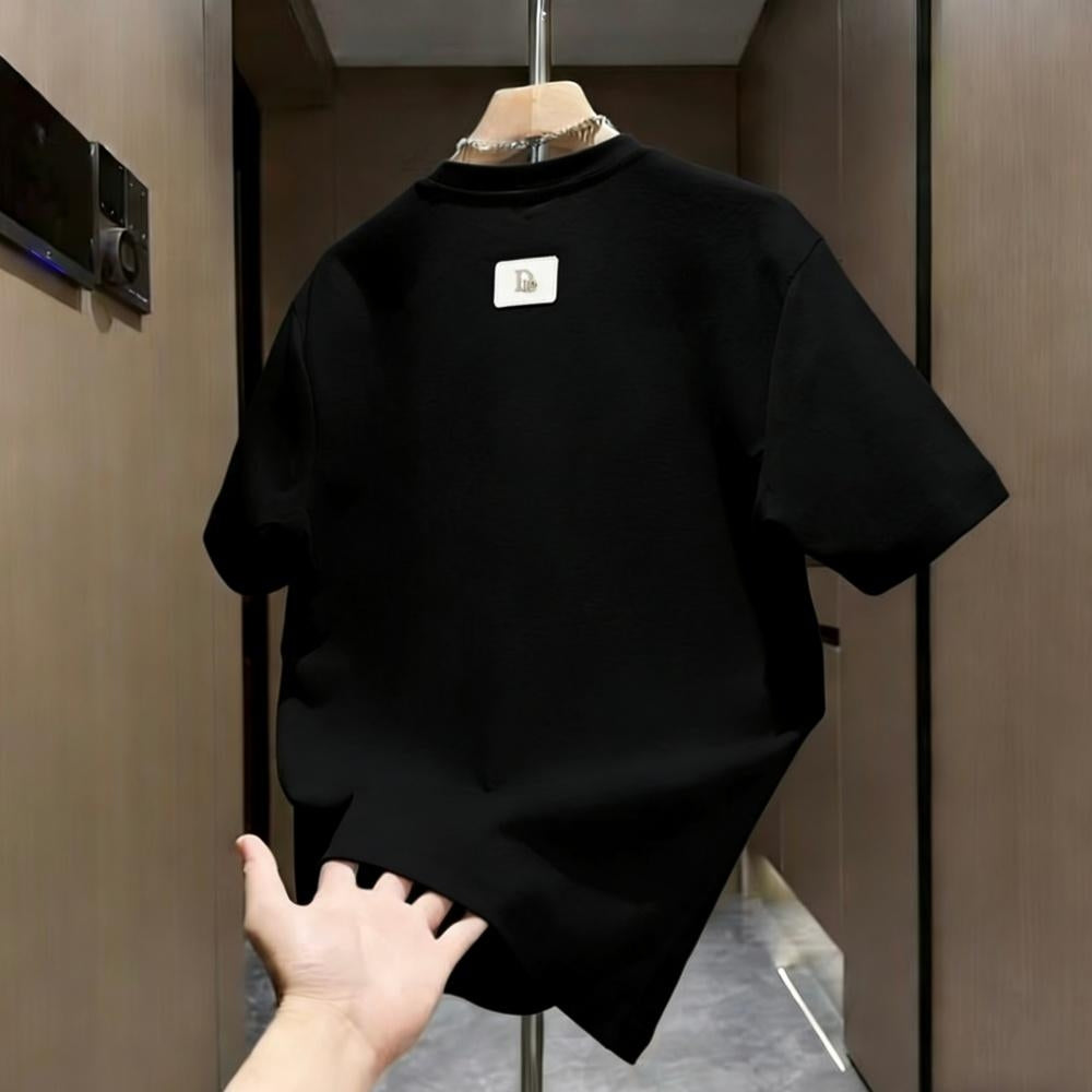 Luxury Embroidered Short Sleeve Top