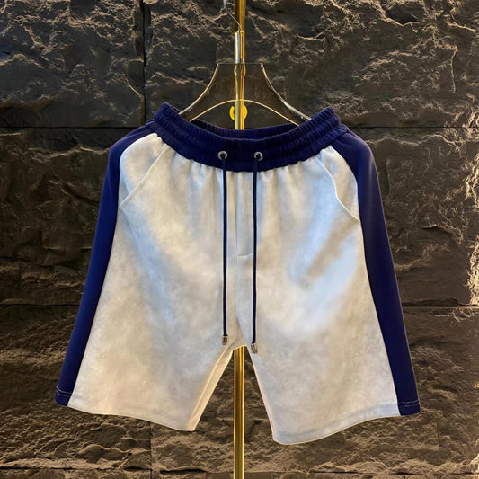 Color Block Casual Five-Point Shorts
