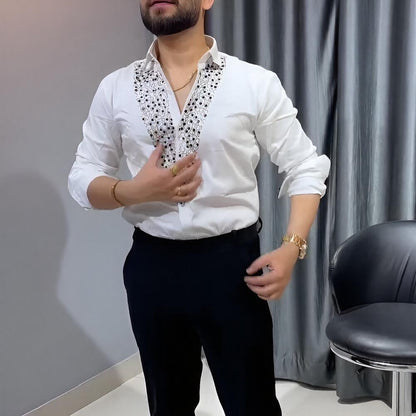 Shining Sequin Business Shirt