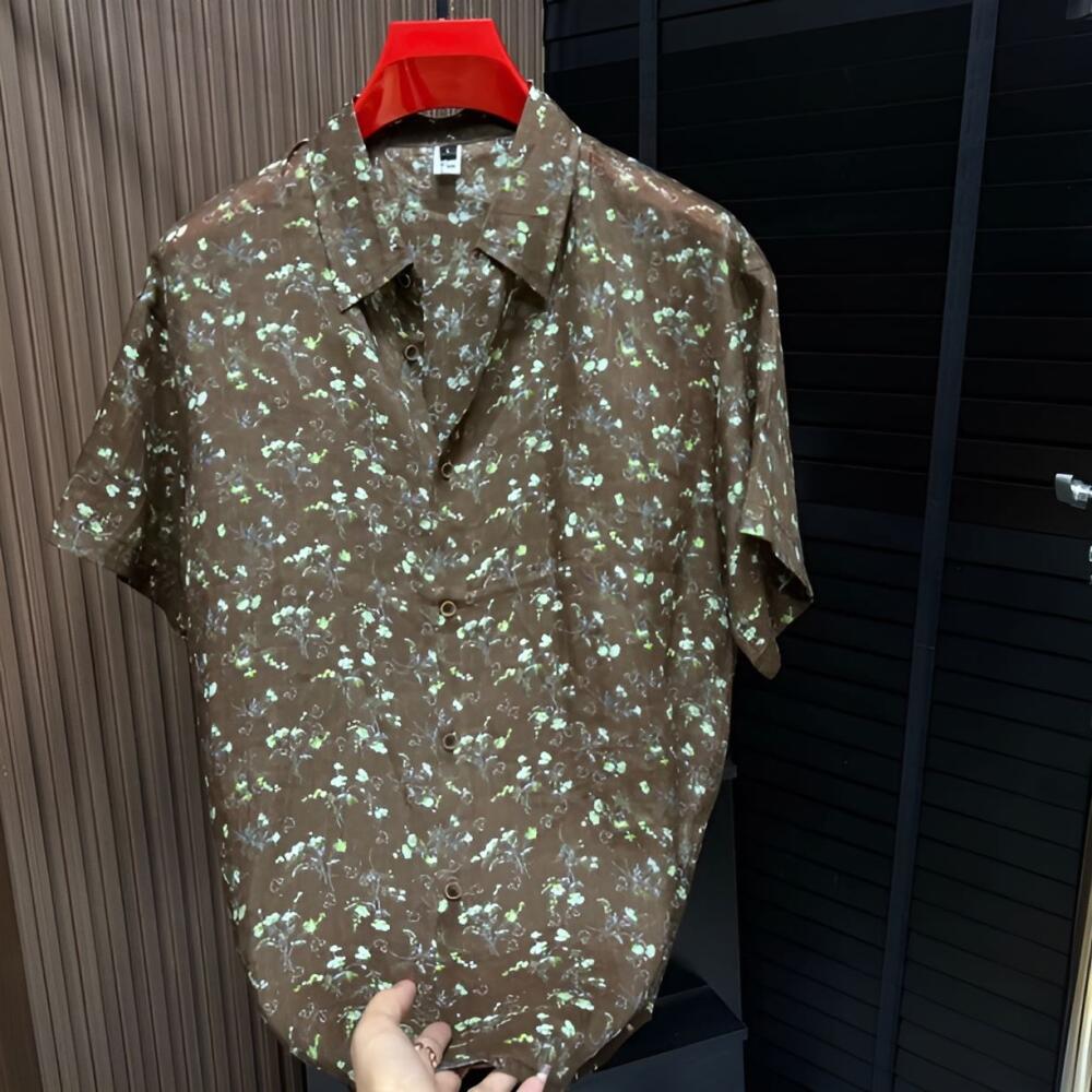 Black Base Bouquet Print Shirt
