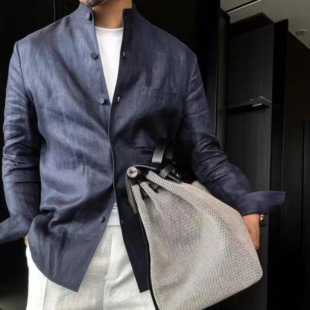 Solid Color Acetate Shirt