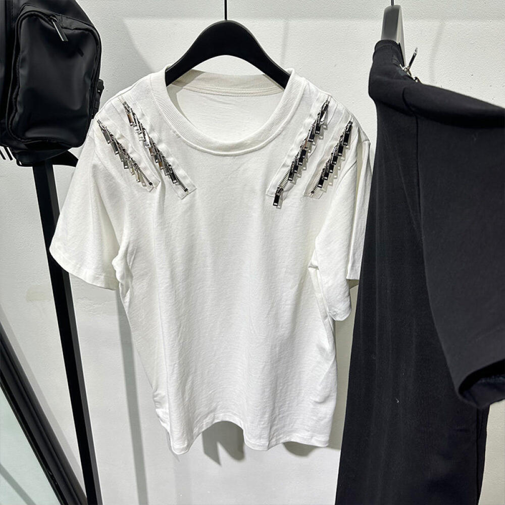 Shoulder Zipper Shirt