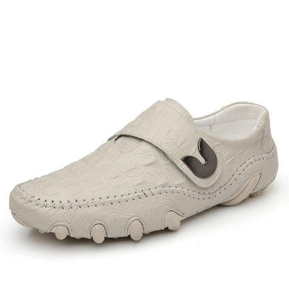 Crocodile casual leather shoes