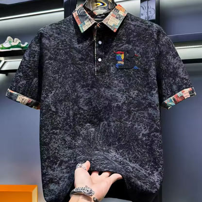 High-end embroidered polo shirt
