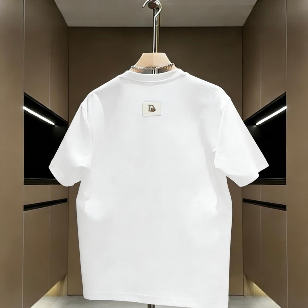 Luxury Embroidered Short Sleeve Top