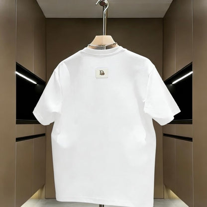 Luxury Embroidered Short Sleeve Top