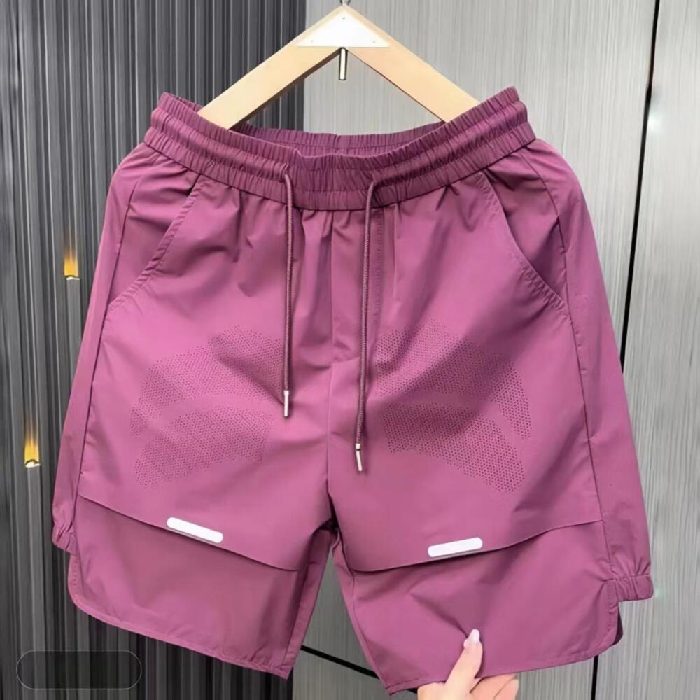 Breathable Mesh Double Layer Fabric Shorts