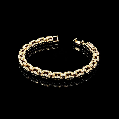 High-end Full Paved Zircon Alloy Bracelet