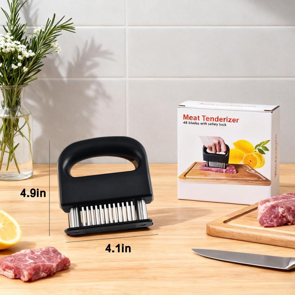 Stainless steel meat mallet