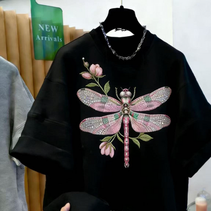 Pink Dragonfly Summer Hot Selling Short-Sleeve T-Shirt