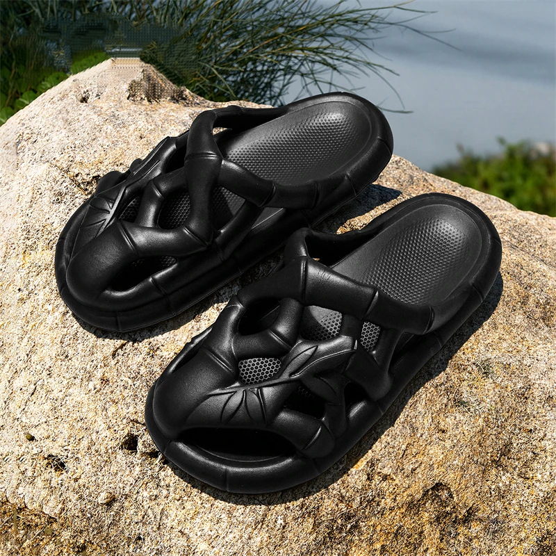 Bamboo Texture Cutout EVA Slides