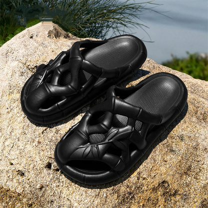 Bamboo Texture Cutout EVA Slides