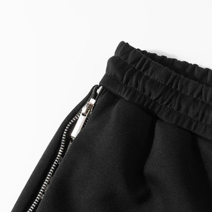 Zipper Decor Casual Five-Point Shorts