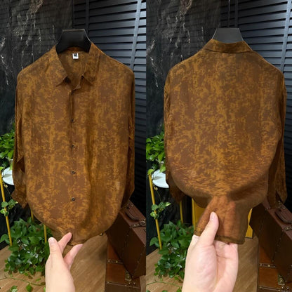 Sheer Shadow Pattern Shirt