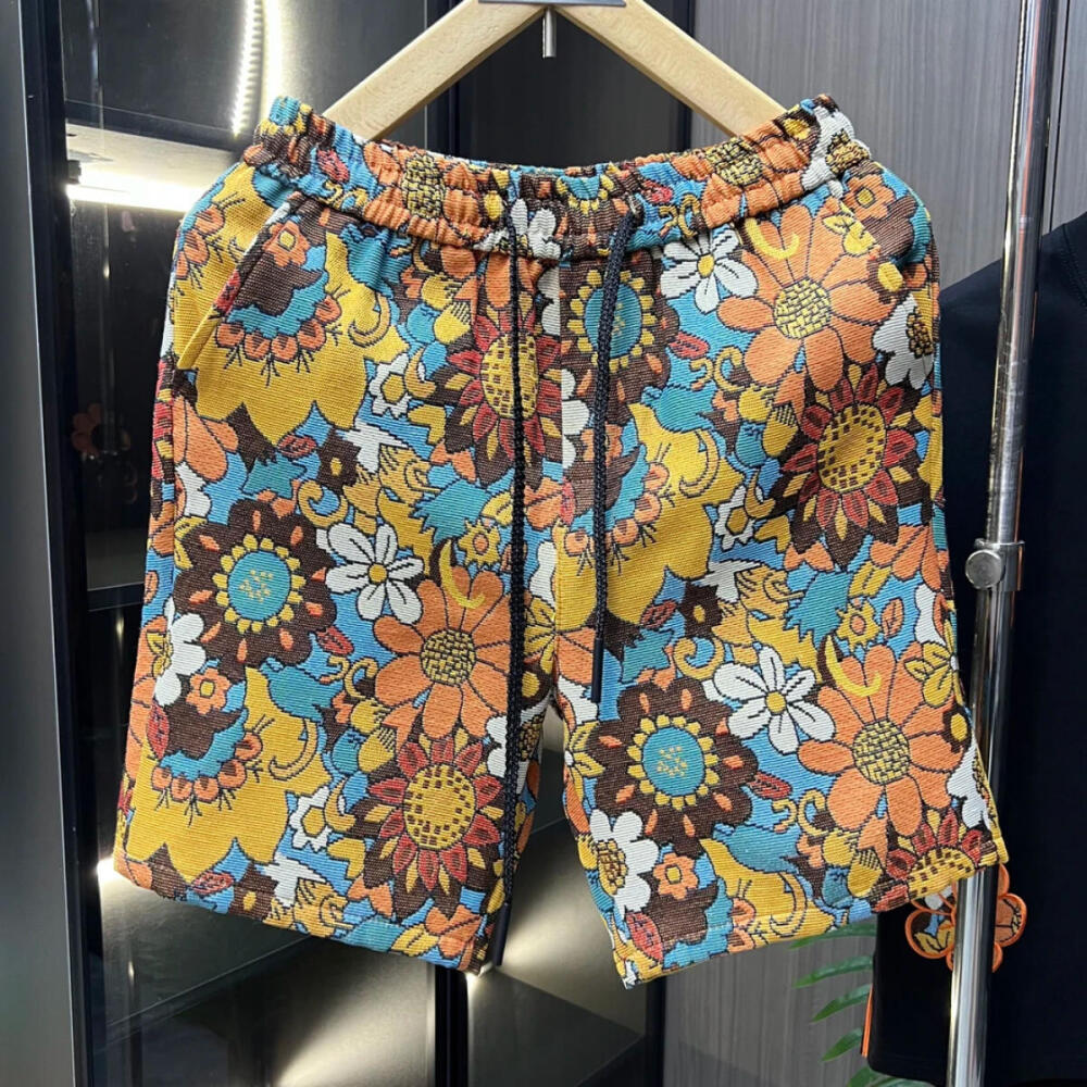Orange Floral Two-Piece Set