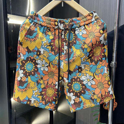 Orange Floral Two-Piece Set