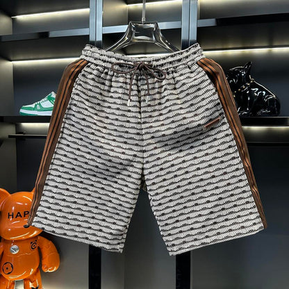 Wave & Side Stripe Casual Pants