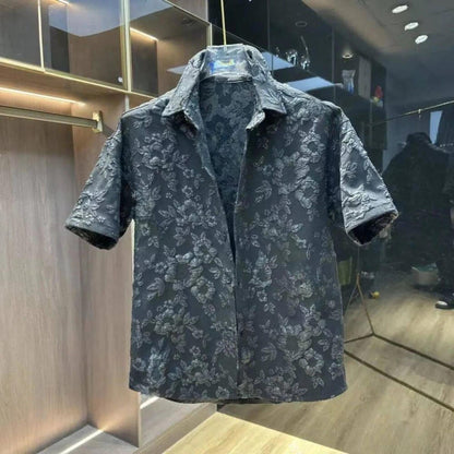 Flower Embossed Shirt
