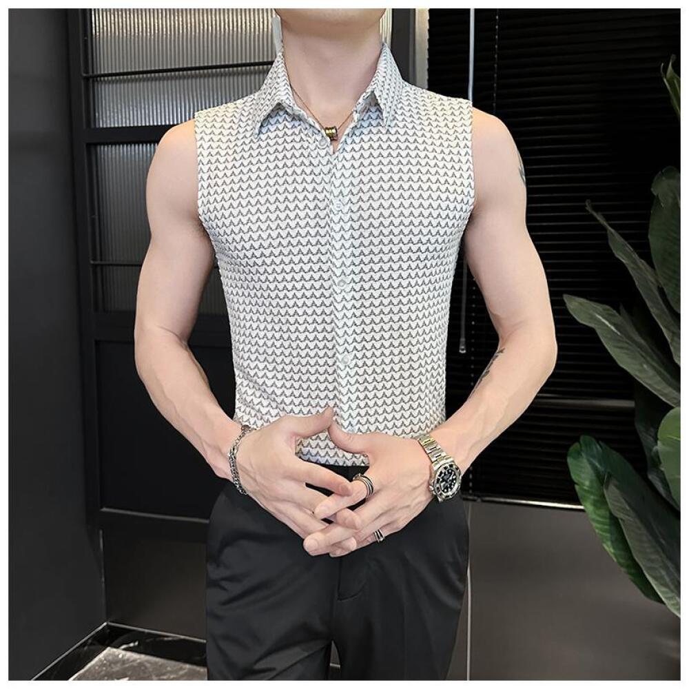 Collared Sleeveless Vest