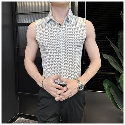 Collared Sleeveless Vest