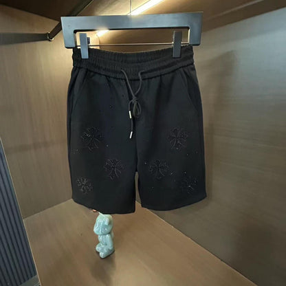 Cross Rhinestone Shorts