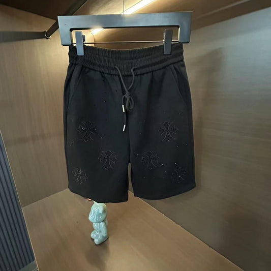 Cross Rhinestone Shorts