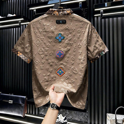 Clover Subtle Pattern Luxury Polo Shirt