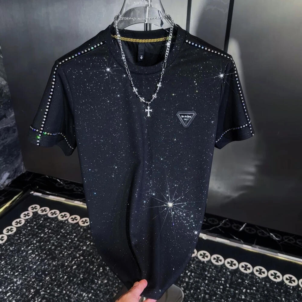 Colorful Gem Rhinestone T‑Shirt