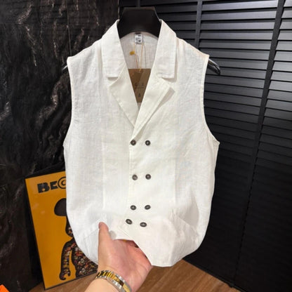 Breathable Linen Vest